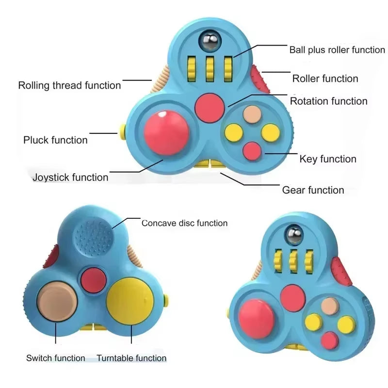 Rotating Magic Bean Adult Antistress Fidget Toy Autism ADHD Stress Relief Fingertip Toys for Kids Fidget Pad