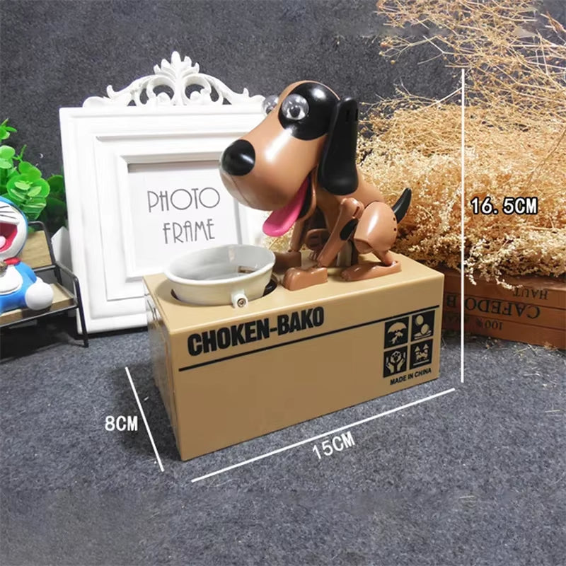 Cute Puppy Dog Piggy Bank save Money Box Saving Money Pot Coin Box Can Electronic Piggy Bank Children Kids Birthday Gifts
