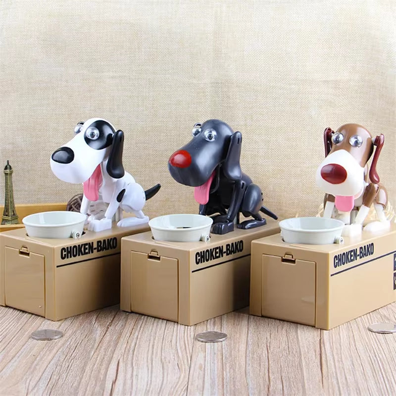 Cute Puppy Dog Piggy Bank save Money Box Saving Money Pot Coin Box Can Electronic Piggy Bank Children Kids Birthday Gifts
