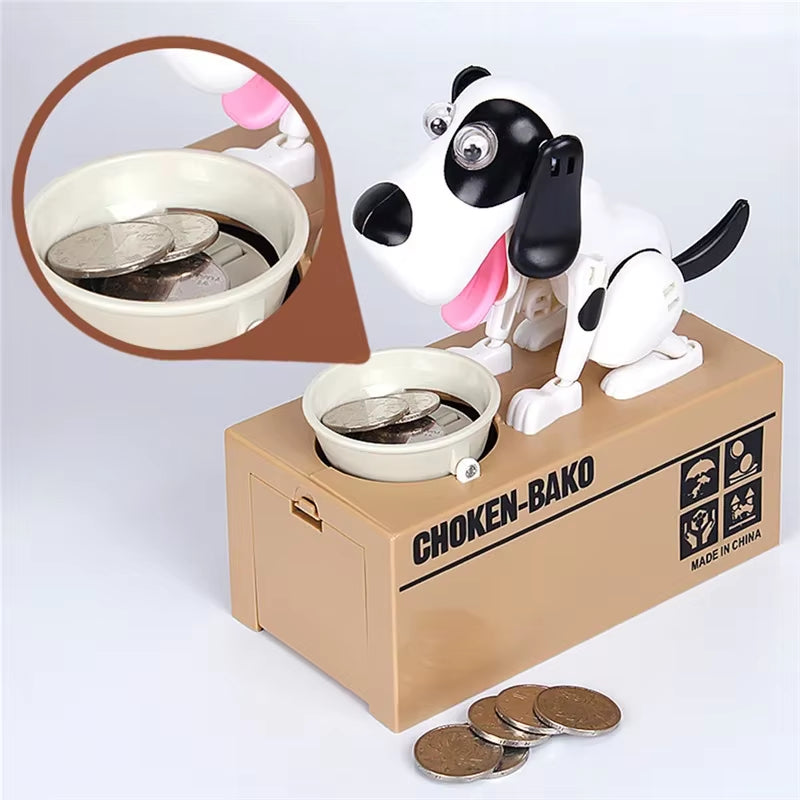 Cute Puppy Dog Piggy Bank save Money Box Saving Money Pot Coin Box Can Electronic Piggy Bank Children Kids Birthday Gifts