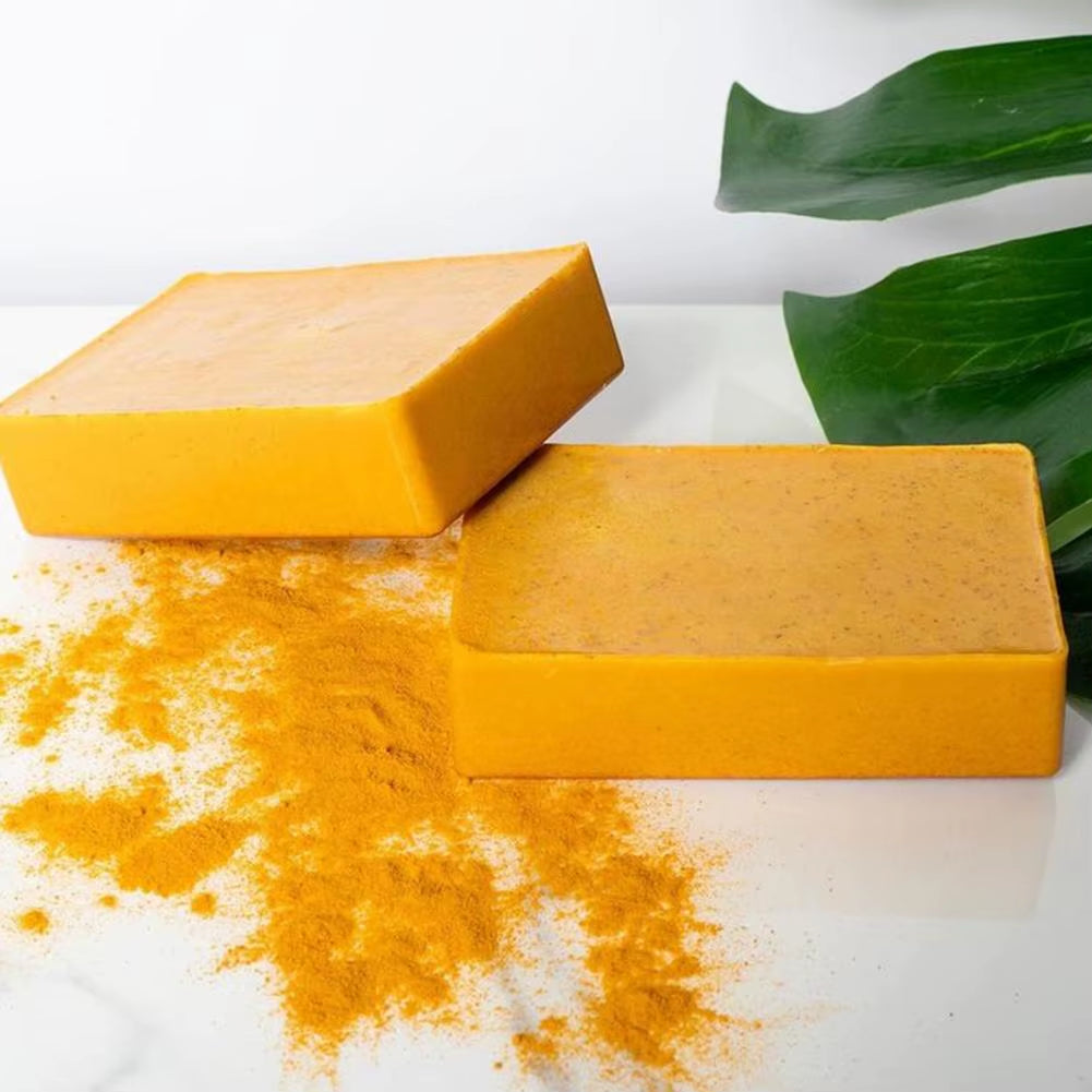 Turmeric Kojic Acid Soap Facial Cleaning Lemon Soap Moisturizing Turmeric Soap Cleaning Soap for Face Body Skin Care