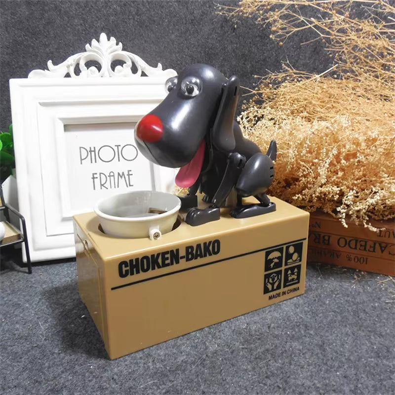 Cute Puppy Dog Piggy Bank save Money Box Saving Money Pot Coin Box Can Electronic Piggy Bank Children Kids Birthday Gifts