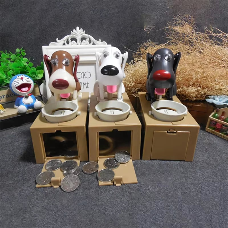 Cute Puppy Dog Piggy Bank save Money Box Saving Money Pot Coin Box Can Electronic Piggy Bank Children Kids Birthday Gifts