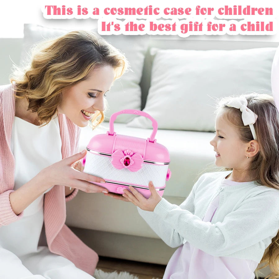 Kids Washable Makeup Girl Toys - Kids Makeup Kit for Girl, Real Make up Set, Little Girls Makeup Kit for Toddler Kid Children Pr