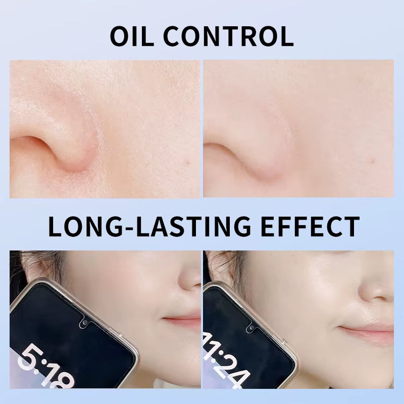 MAYCHEER Oil Control Matte Face Powder Long Lasting Setting Face Makeup with Mirror Pressed Powder