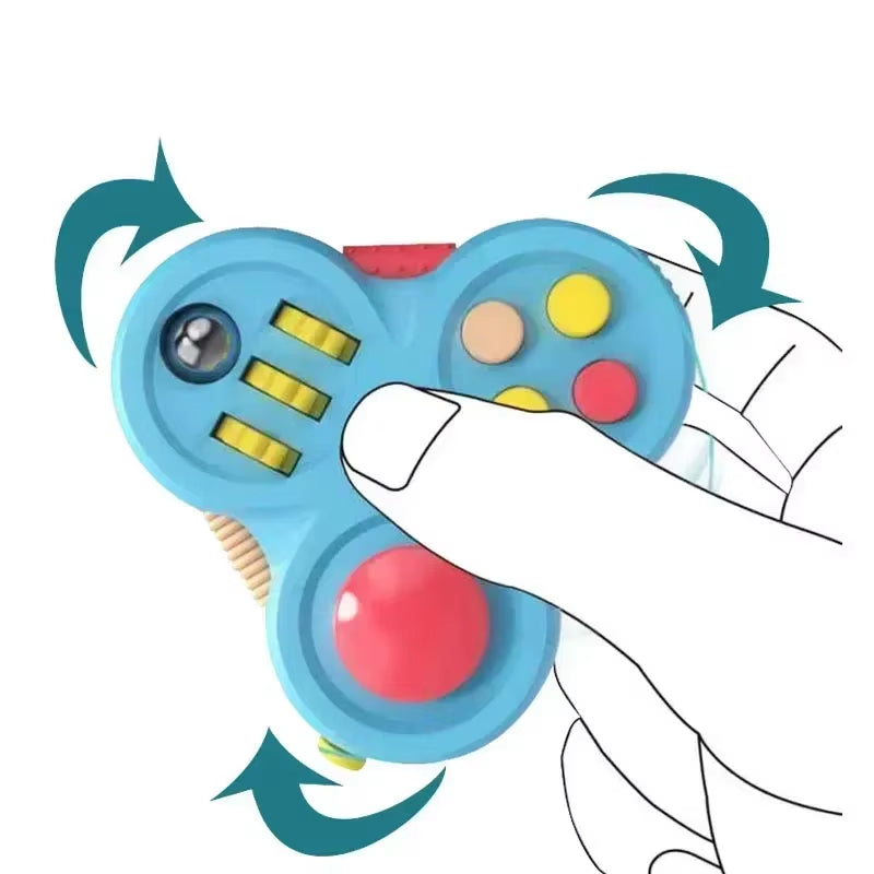 Rotating Magic Bean Adult Antistress Fidget Toy Autism ADHD Stress Relief Fingertip Toys for Kids Fidget Pad