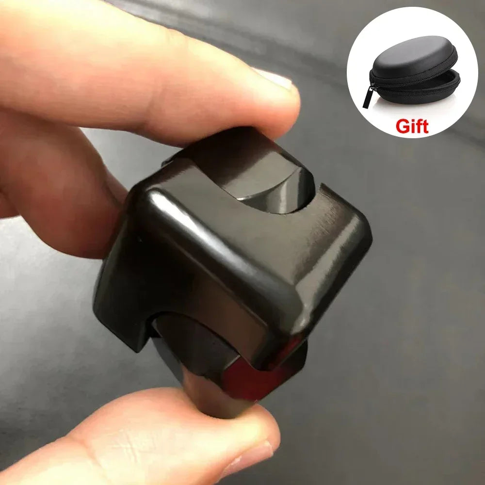 Alloy Cube Spinner Fingertip Gyroscope Fidget anti Stress Toys Adult Office Home Travel Portable Stress Relief Toys Xmas Gifts