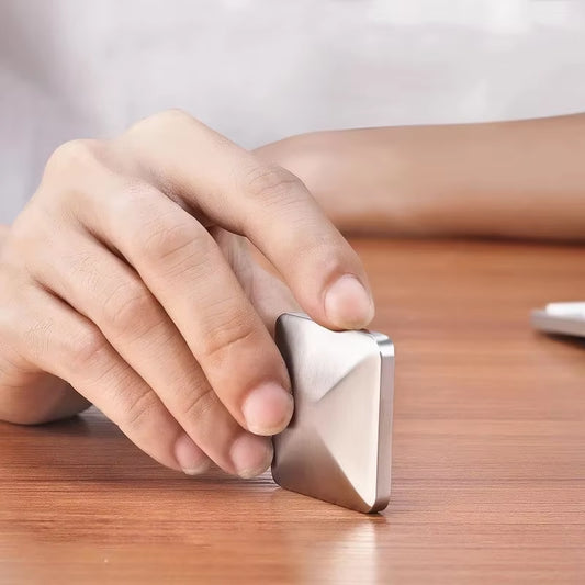 Flipo Flip Alloy Square Hexagonal Rotating Kinetic Desk Fidget Toys Office Spinner anti Stress Relief Toys for Adults Children