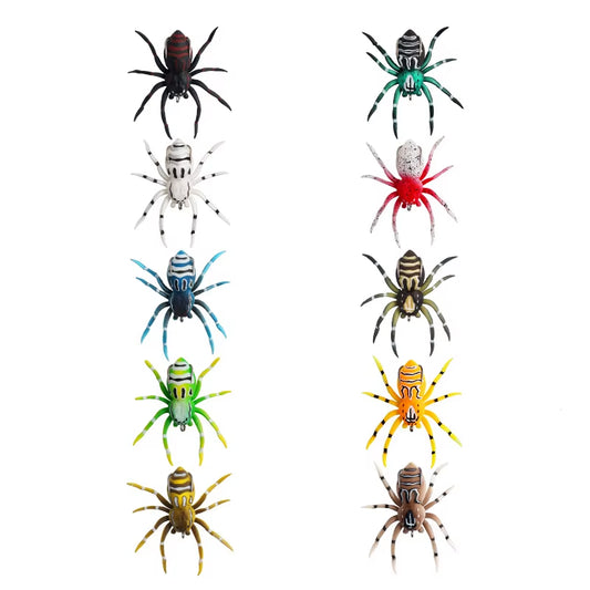 Fishing Lure Floating Spider Soft Bait 4/4.7Cm 3/6G Mini Crankbait Crazy Artificial Bionic Crank Luree Topwater Fake Bait