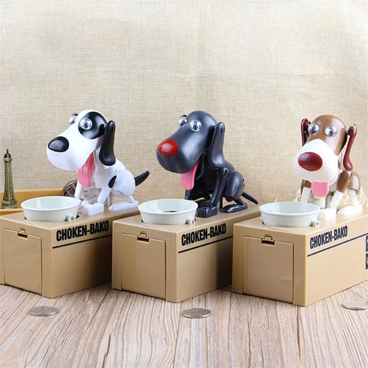 Cute Puppy Dog Piggy Bank save Money Box Saving Money Pot Coin Box Can Electronic Piggy Bank Children Kids Birthday Gifts