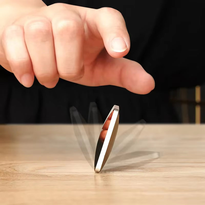 Flipo Flip Alloy Square Hexagonal Rotating Kinetic Desk Fidget Toys Office Spinner anti Stress Relief Toys for Adults Children