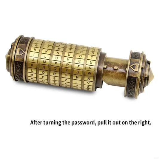 D08C Mini Cryptex Lock Puzzle Box with Secret Compartments Anniversary Wife Gift
