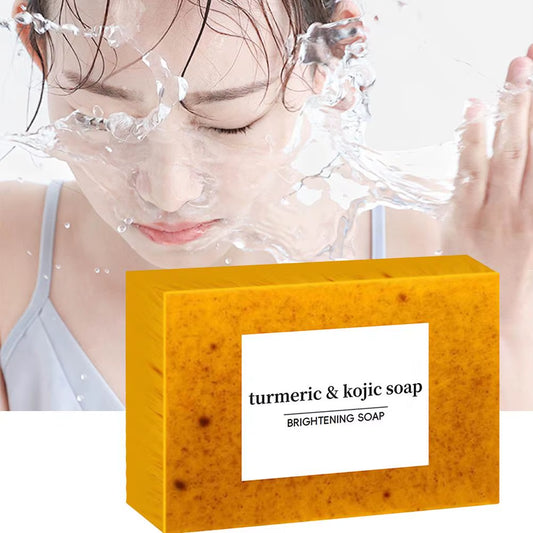 Turmeric Kojic Acid Soap Facial Cleaning Lemon Soap Moisturizing Turmeric Soap Cleaning Soap for Face Body Skin Care